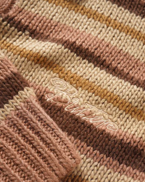 Knits-Butter Goods Obre tripe Knit weater, Chocoate