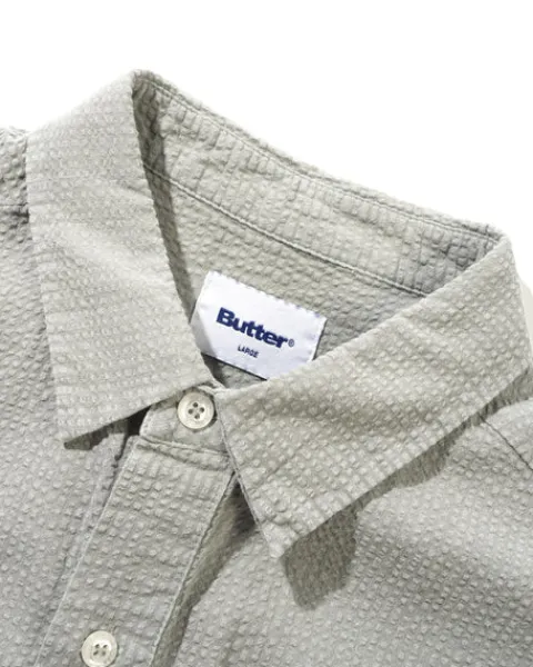 Shirts| Shirts-Butter Goods Overdye eerucker / hirt, Grey