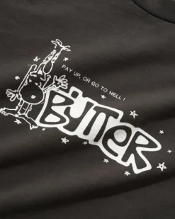 T-Shirts-Butter Goods Pay Up Tee, Charcoa