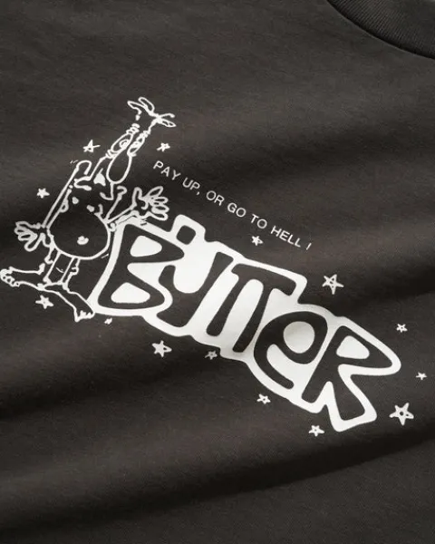 T-Shirts-Butter Goods Pay Up Tee, Charcoa