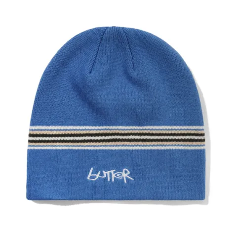 Hats|Beanies-Butter Goods Pier Skully Beanie, Pacific