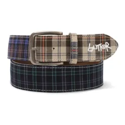 Accessories-Butter Goods Plaid Belt, Patchwork Plaid