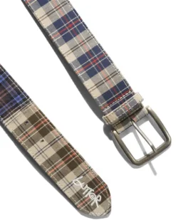 Accessories-Butter Goods Plaid Belt, Patchwork Plaid