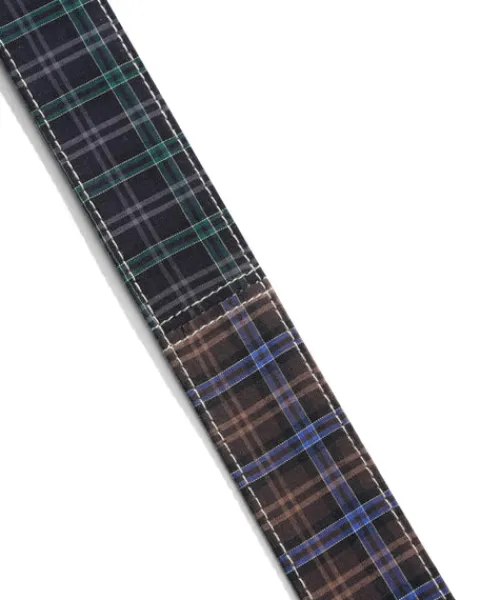 Accessories-Butter Goods Plaid Belt, Patchwork Plaid