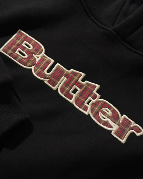Zip-Thru Hoods|Pullover Hoods-Butter Goods Paid ogo Appique Puover Hood, Back