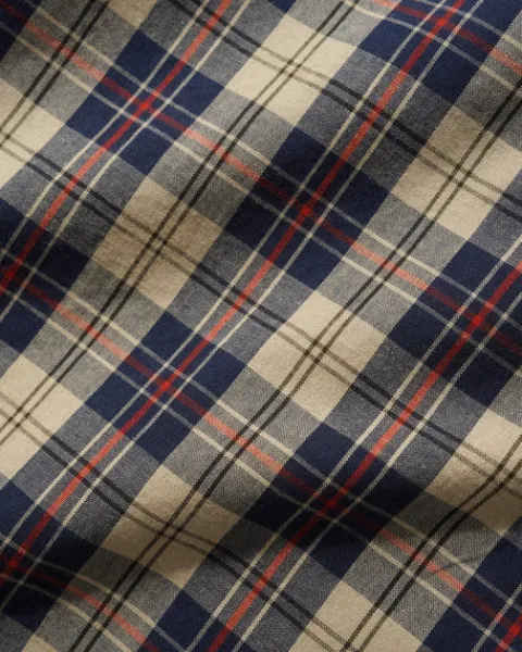 Shirts| Shirts-Butter Goods Paid hirt, Beige / Navy