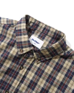 Shirts| Shirts-Butter Goods Paid hirt, Beige / Navy