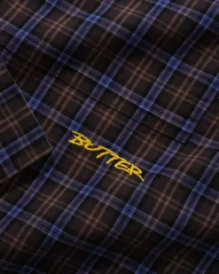 Shirts| Shirts-Butter Goods Paid hirt, Brown / Cobat