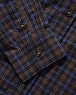 Shirts| Shirts-Butter Goods Paid hirt, Brown / Cobat