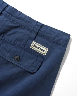 T-Shirts|Pullover Hoods-Butter Goods Pleated Shorts, Navy