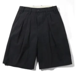 Denim Shorts|Shorts-Butter Goods Pleated Shorts, Washed Black