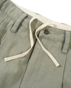 Denim Shorts|Shorts-Butter Goods Pleated Shorts, Washed Fatigue