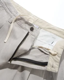 Denim Shorts|Shorts-Butter Goods Pleated Shorts, Washed Light Grey