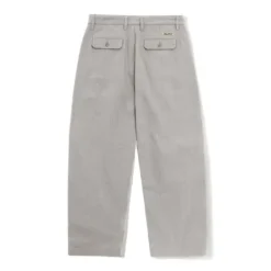 Denim Jeans|Pants-Butter Goods Pleated Trousers, Washed Light Grey