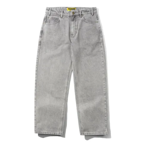 Denim Jeans|Pants-Butter Goods Racer Denim Jeans, Grey Wash