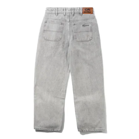 Denim Jeans|Pants-Butter Goods Racer Denim Jeans, Grey Wash