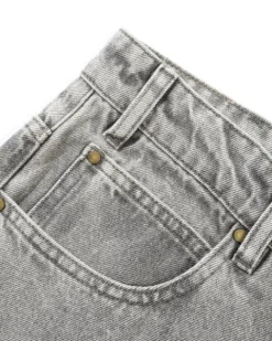 Denim Jeans|Pants-Butter Goods Racer Denim Jeans, Grey Wash