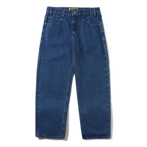 Denim Jeans|Pants-Butter Goods Racer Denim Jeans, Washed Dark Blue