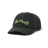 Hats|Beanies-Butter Goods Registered 6 Panel Cap, Washed Black