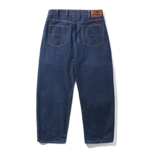 Denim Jeans|Pants-Butter Goods Relaxed Denim Jeans, Dark Indigo