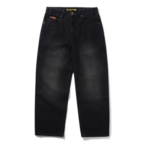Denim Jeans|Pants-Butter Goods Relaxed Denim Jeans, Flat Black