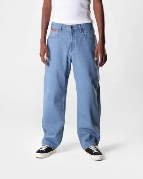 Denim Jeans|Pants-Butter Goods Relaxed Denim Jeans, Washed Indigo