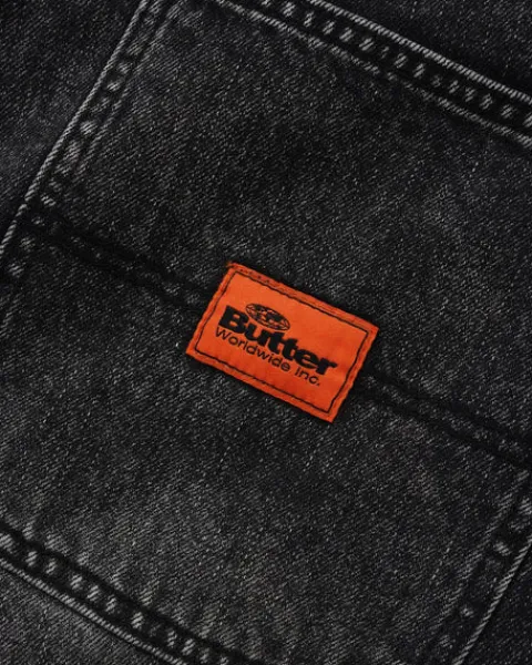 Denim Jeans|Pants-Butter Goods Santosuosso Denim Jeans, Stonewash Black