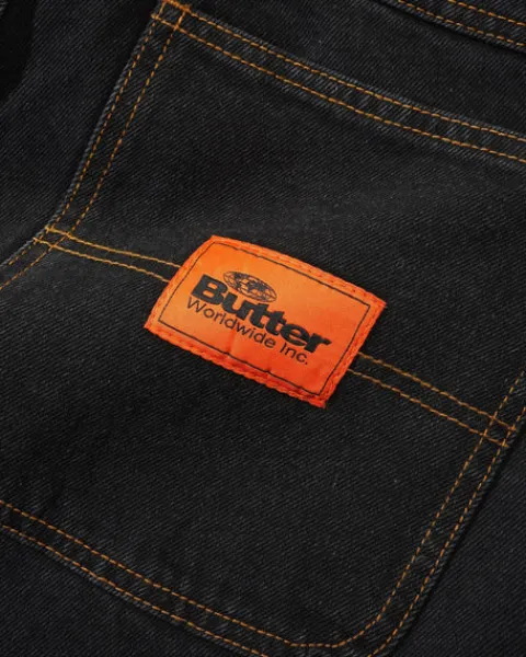 Denim Jeans|Pants-Butter Goods Santosuosso Denim Jeans, Stonewash Black