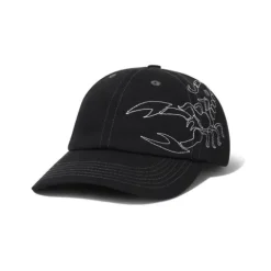 Hats|Beanies-Butter Goods Scorpion 6 Panel Cap, Black