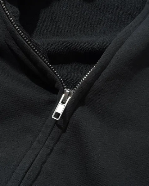 Zip-Thru Hoods|Pullover Hoods-Butter Goods crawing Zip-Thru Hood, Wahed idnight