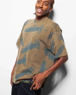 T-Shirts-Butter Goods crew Tee, Wahed Fatigue