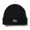 Hats|Beanies-Butter Goods Sketch Patch Beanie, Black