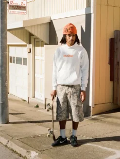 Zip-Thru Hoods|Pullover Hoods-Butter Goods ahed ogo Puover Hood, Navy