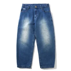 Denim Jeans|Pants-Butter Goods Spike Denim Jeans, Distressed Indigo