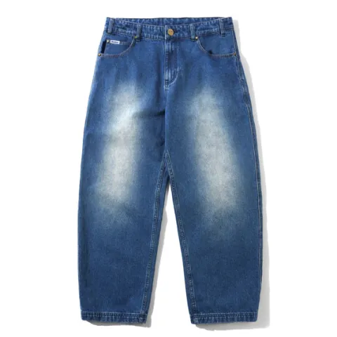 Denim Jeans|Pants-Butter Goods Spike Denim Jeans, Distressed Indigo