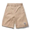 Denim Shorts|Shorts-Butter Goods Spike Work Shorts, Sandstone Plaid