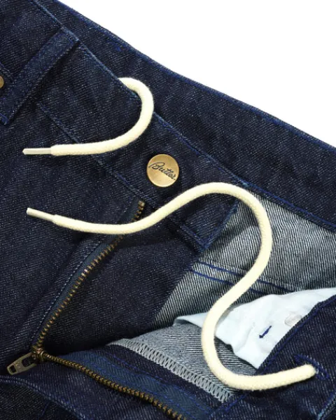 Denim Jeans|Pants-Butter Goods Straight Leg Denim Jeans, Dark Indigo