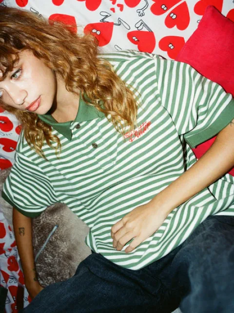Shirts| Shirts-Butter Goods tripe Poo hirt, Navy / arine