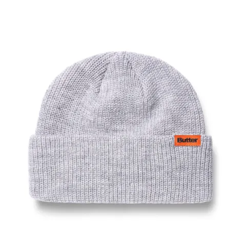 Hats|Beanies-Butter Goods Tall Wharfie Beanie, Ash