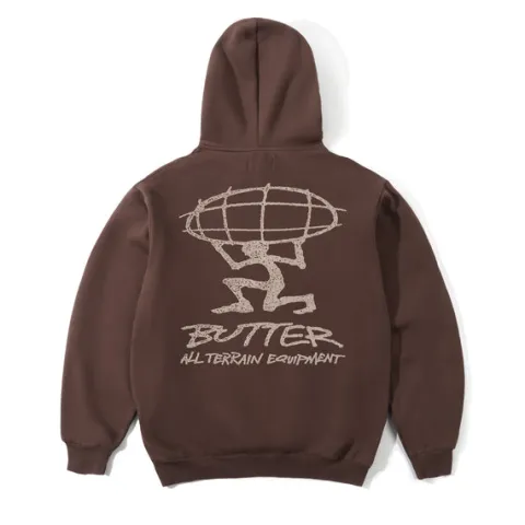 Zip-Thru Hoods|Pullover Hoods-Butter Goods Terrain Puover Hood, Brown