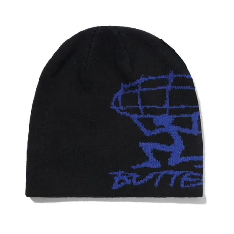 Hats|Beanies-Butter Goods Terrain Skully Beanie, Black