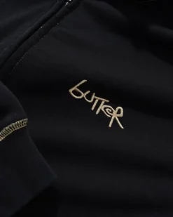 Zip-Thru Hoods|Pullover Hoods-Butter Goods Trai titch Zip-Thru Hood, Wahed Back