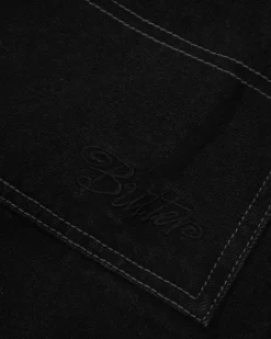 Denim Shorts|Shorts-Butter Goods Trim Denim Shorts, Rinsed Black