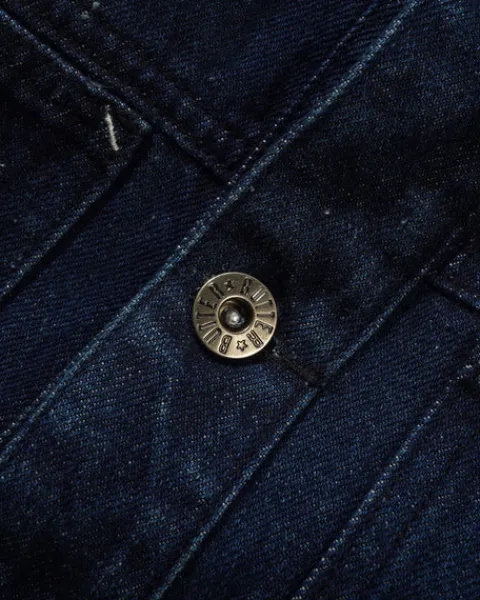 Jackets-Butter Goods Trucker Deni Jacket, Dark Bue