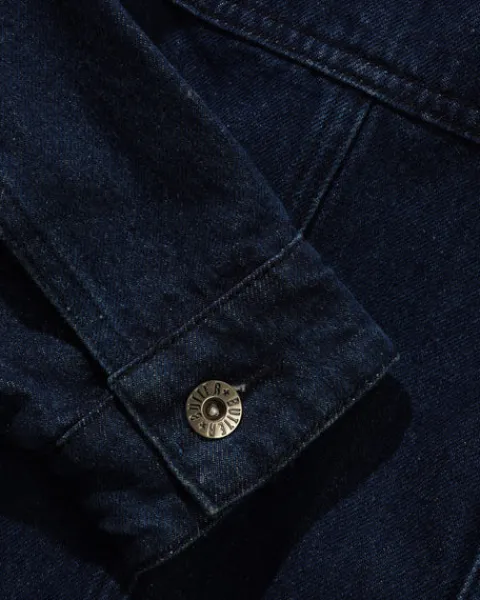 Jackets-Butter Goods Trucker Deni Jacket, Dark Bue