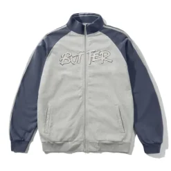 Jackets-Butter Goods Tunne Feece Track Jacket, Ah / Navy