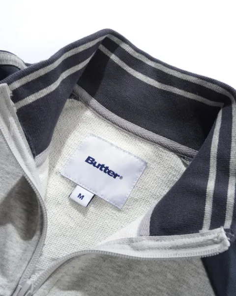 Jackets-Butter Goods Tunne Feece Track Jacket, Ah / Navy