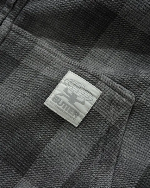 Zip-Thru Hoods|Pullover Hoods-Butter Goods Waffe Zip-Thru Hood, Grey Paid