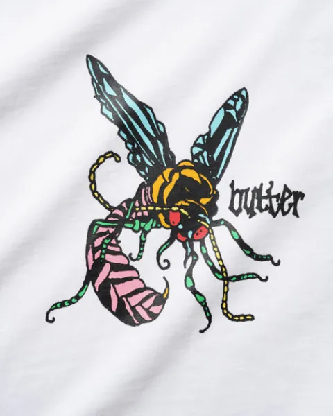 T-Shirts-Butter Goods Wap Tee, White