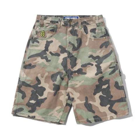 Denim Shorts|Shorts-Butter Goods Weathergear Denim Shorts, Woodland Camo